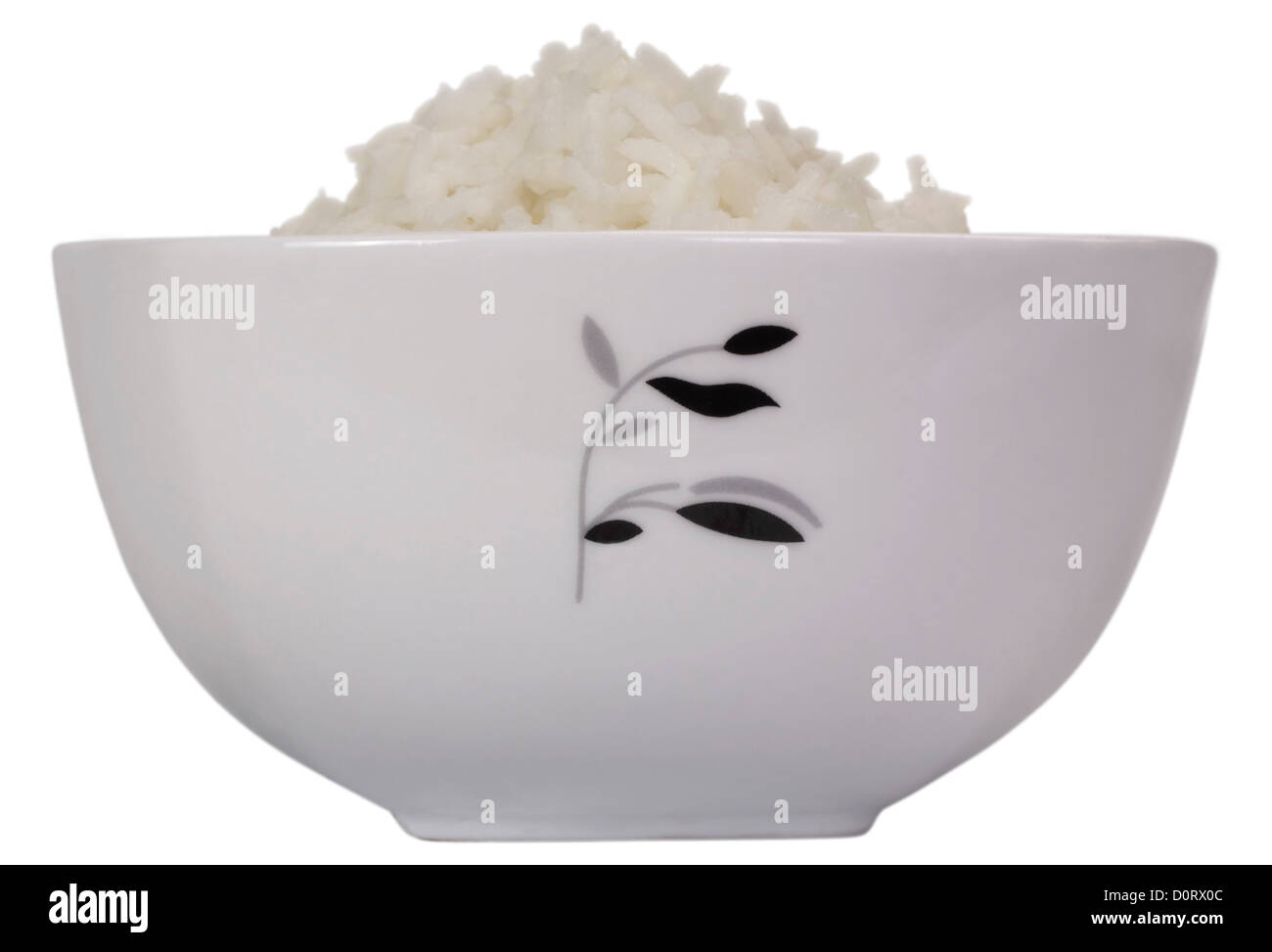 Close-up of a bowl full of boiled rice Stock Photo - Alamy