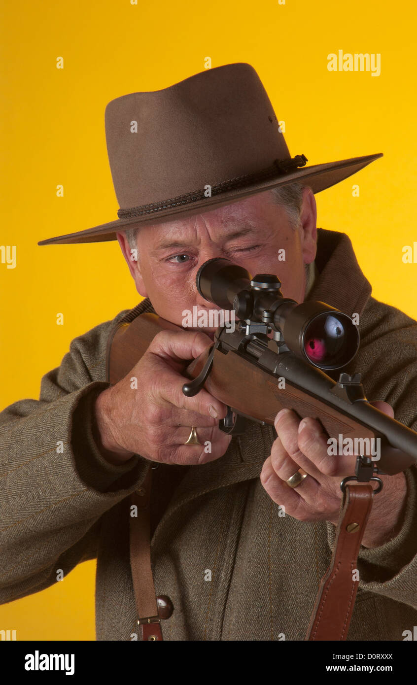 Gamekeeper rifle gun hires stock photography and images Alamy
