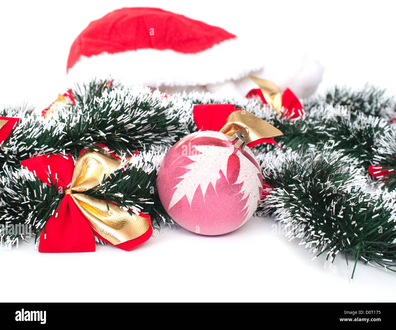 Christmas Ornament and tinsel Stock Photo Alamy