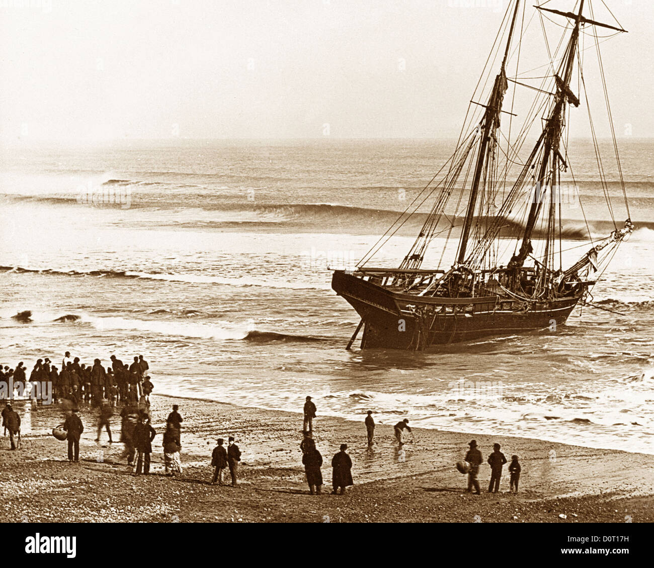 Aberdeen Beach Victorian period Stock Photo
