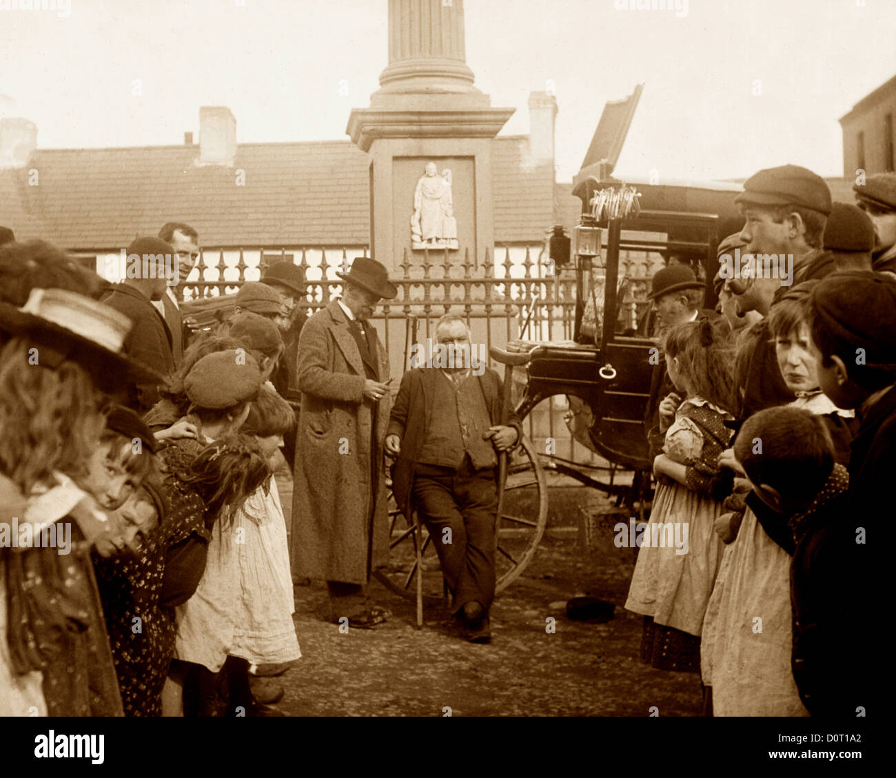 Ballyclare May Fair Street Dentist Victorian period Stock Photo