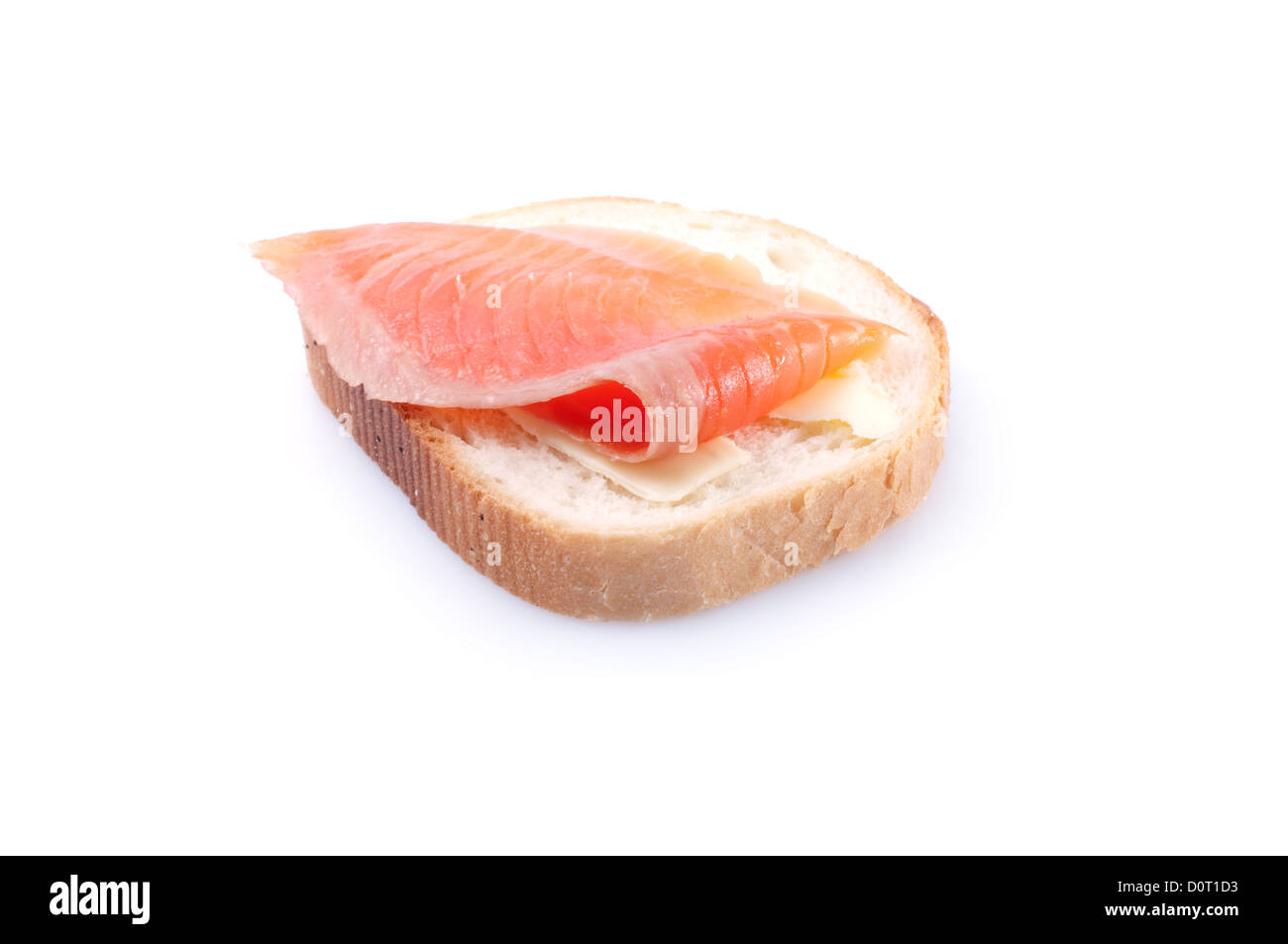 Sandwiches with a salmon Stock Photo