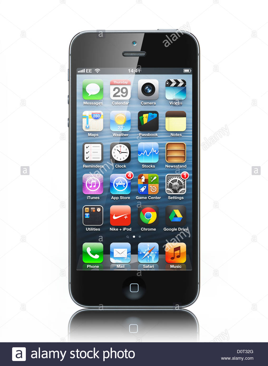Apple iPhone 5 mobile phone with Main screen touch pad ...