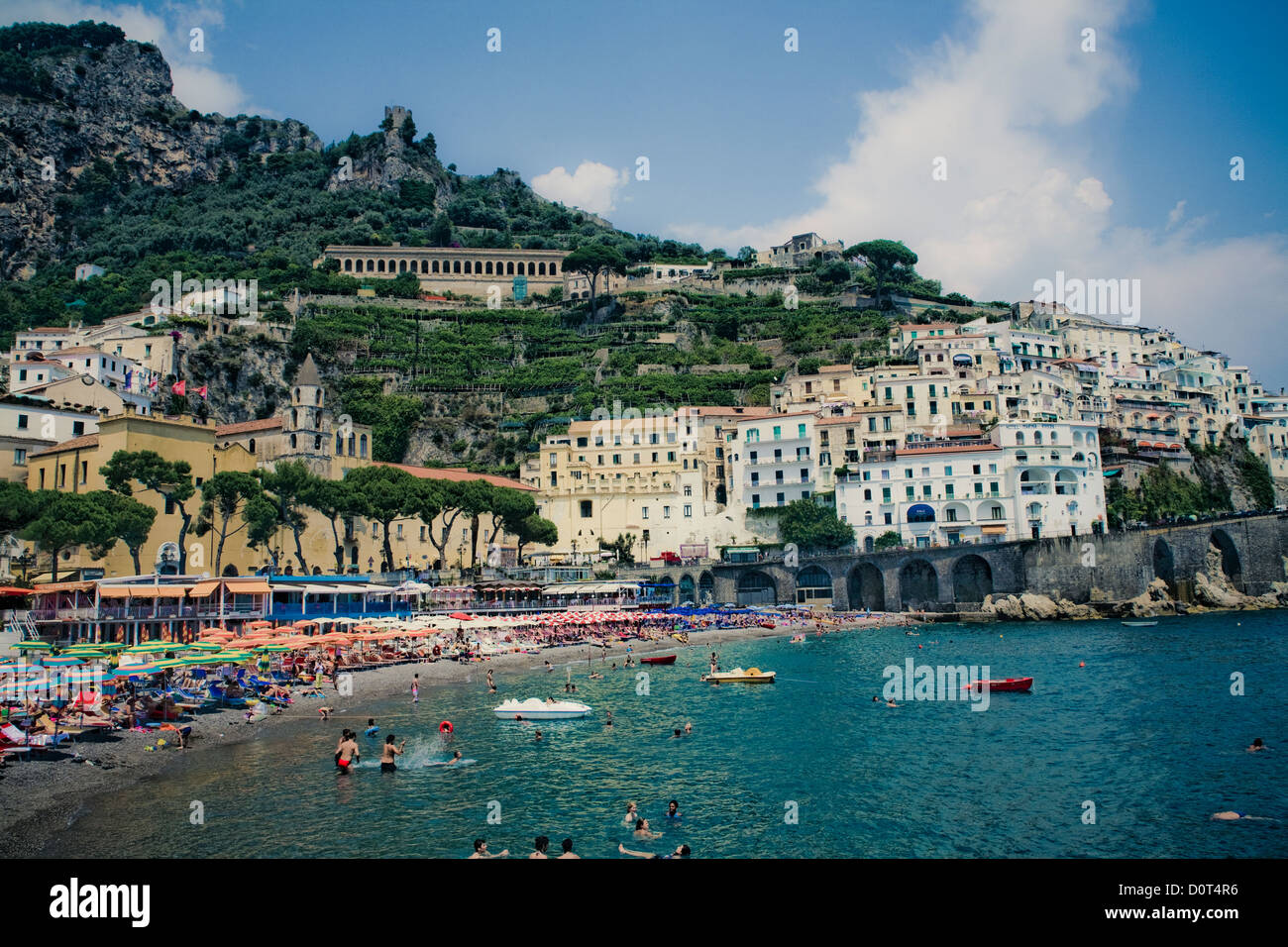 Amalfi Coast in the summer Italy Stock Photo - Alamy