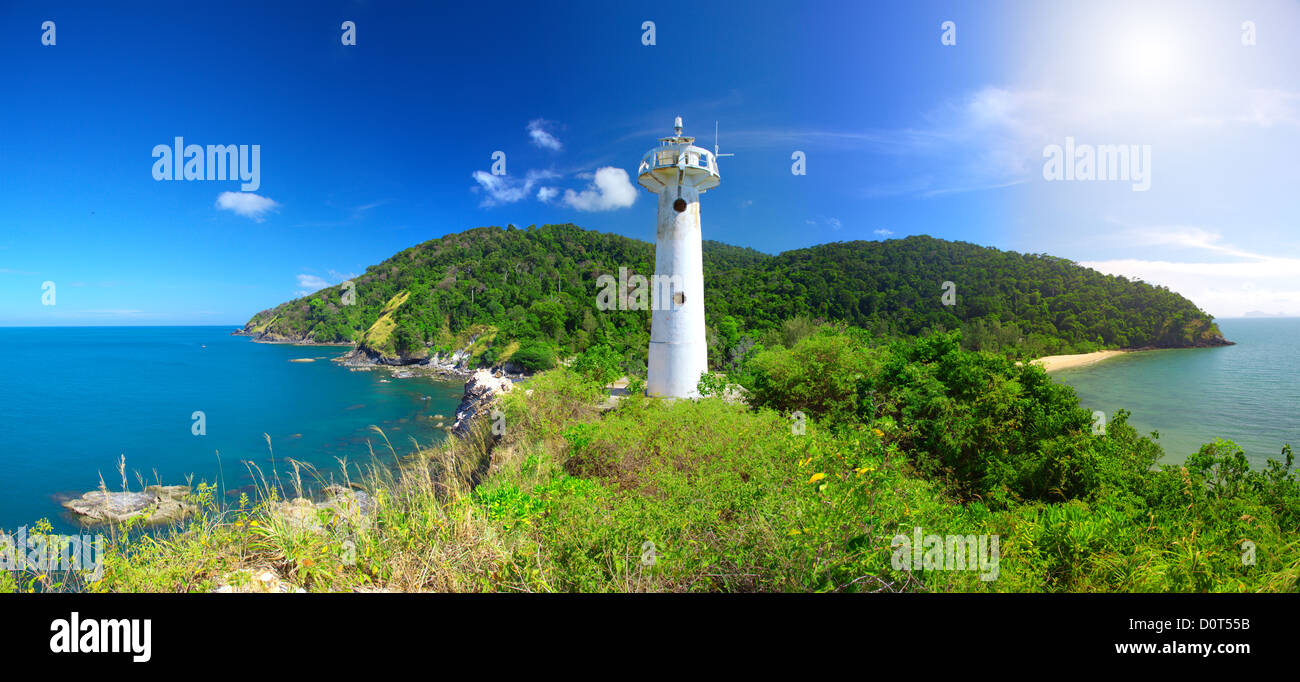 Lighthouse and National Park of Koh Lanta Stock Photo