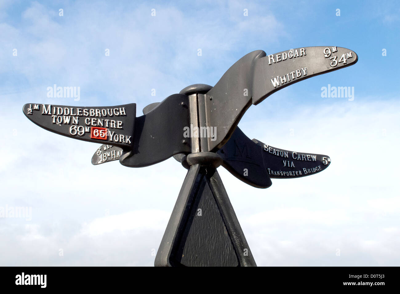 Road sign in Middlesbrough Stock Photo Alamy