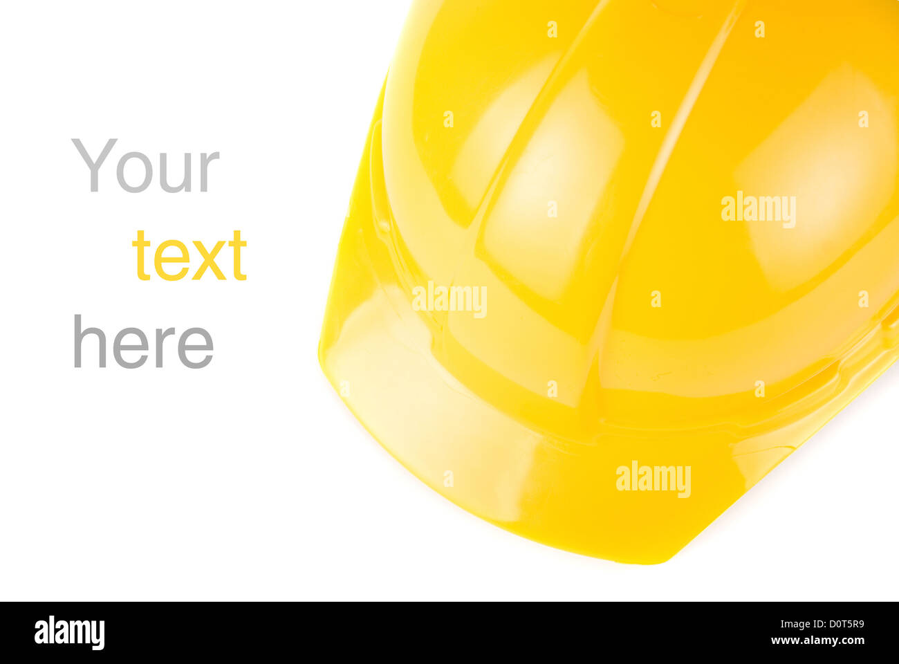 Yellow build helmet Stock Photo Alamy