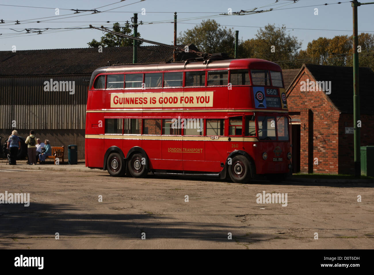 Red trolley bus hires stock photography and images Alamy