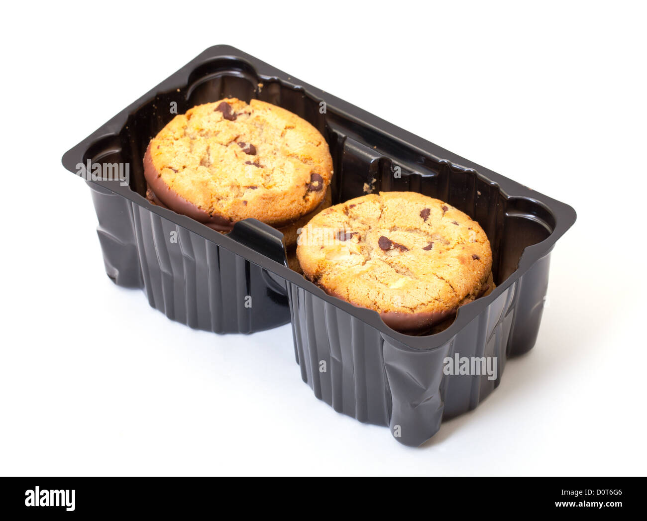 Crispy Chip Biscuits with chocolate Stock Photo Alamy