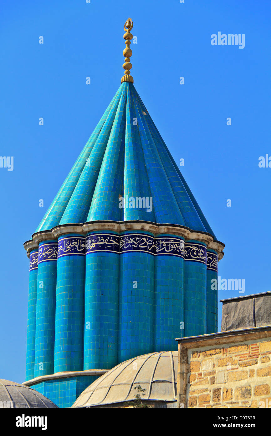 Turkey Konya Mausoleum of Meviana Stock Photo
