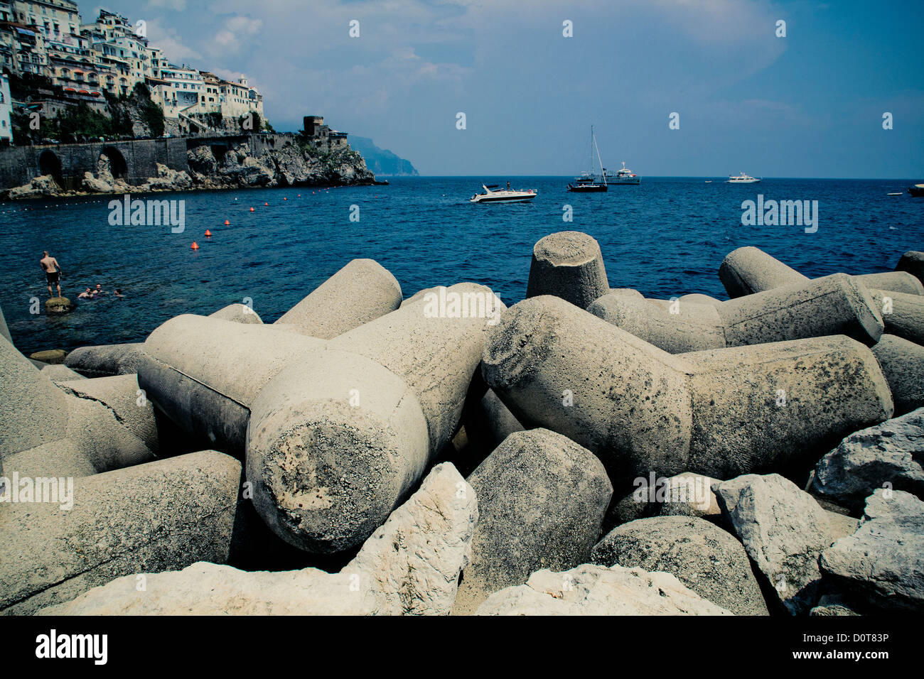 Amalfi Coast in the summer Italy Stock Photo - Alamy