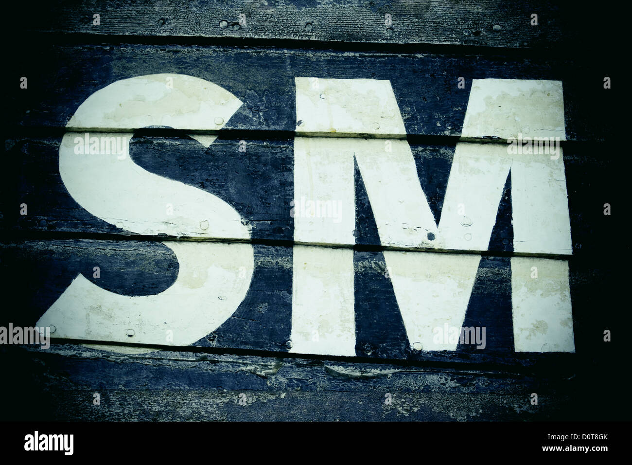 Letters on boat Stock Photo - Alamy