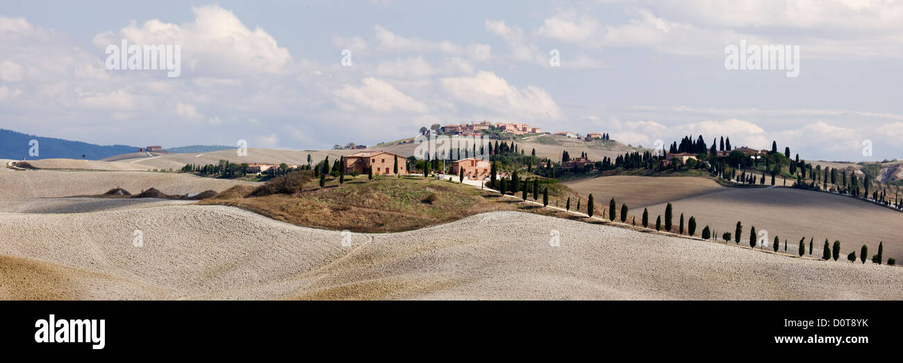 arid contrasts Copy Space country countryside desert dry hot italy la crete sinesi landscape nature nobody Outdoors outside Stock Photo