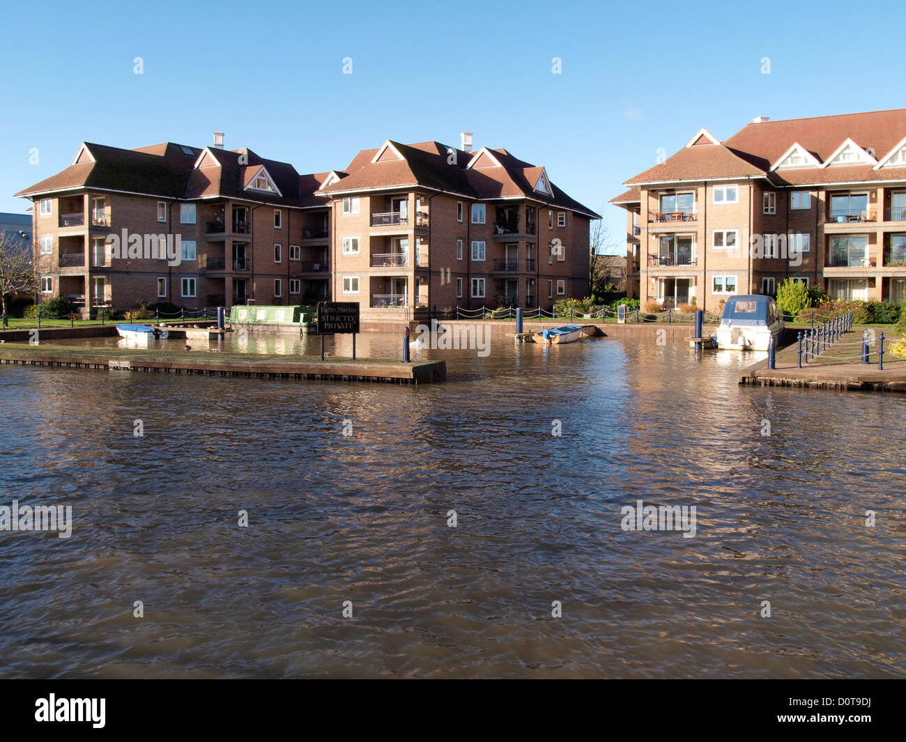 Eights Marina, River Cam, Cambridge, UK Stock Photo