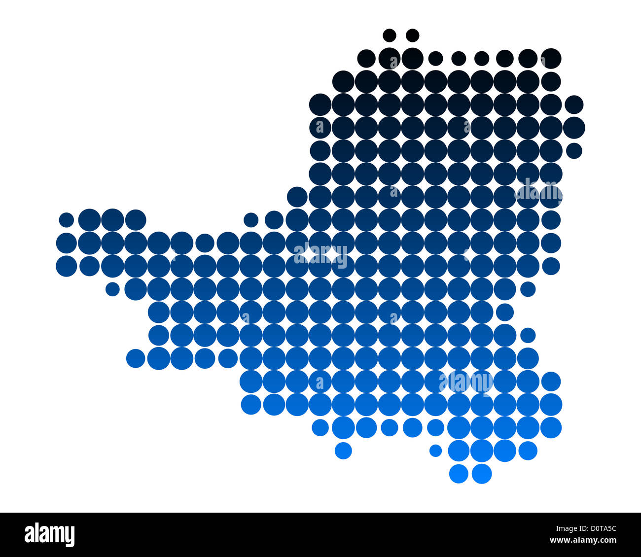 Map of Schwyz Stock Photo