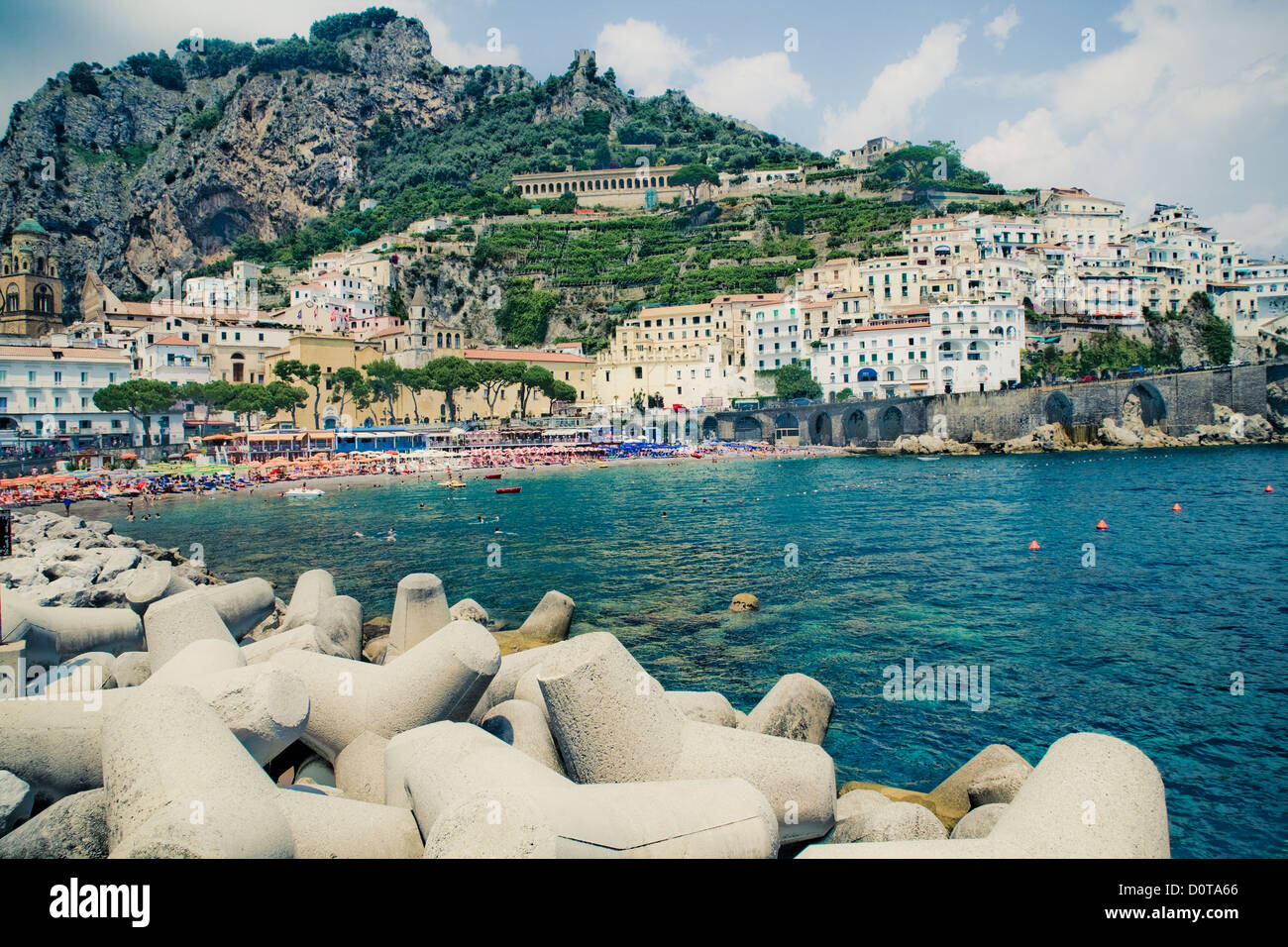 Amalfi Coast in the summer Italy Stock Photo - Alamy