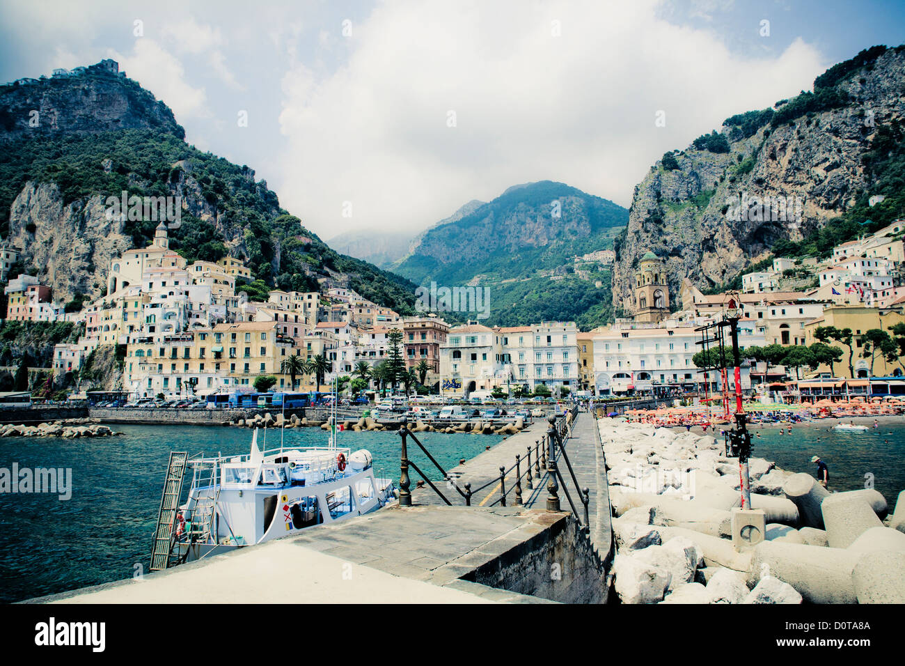 Amalfi Coast in the summer Italy Stock Photo - Alamy