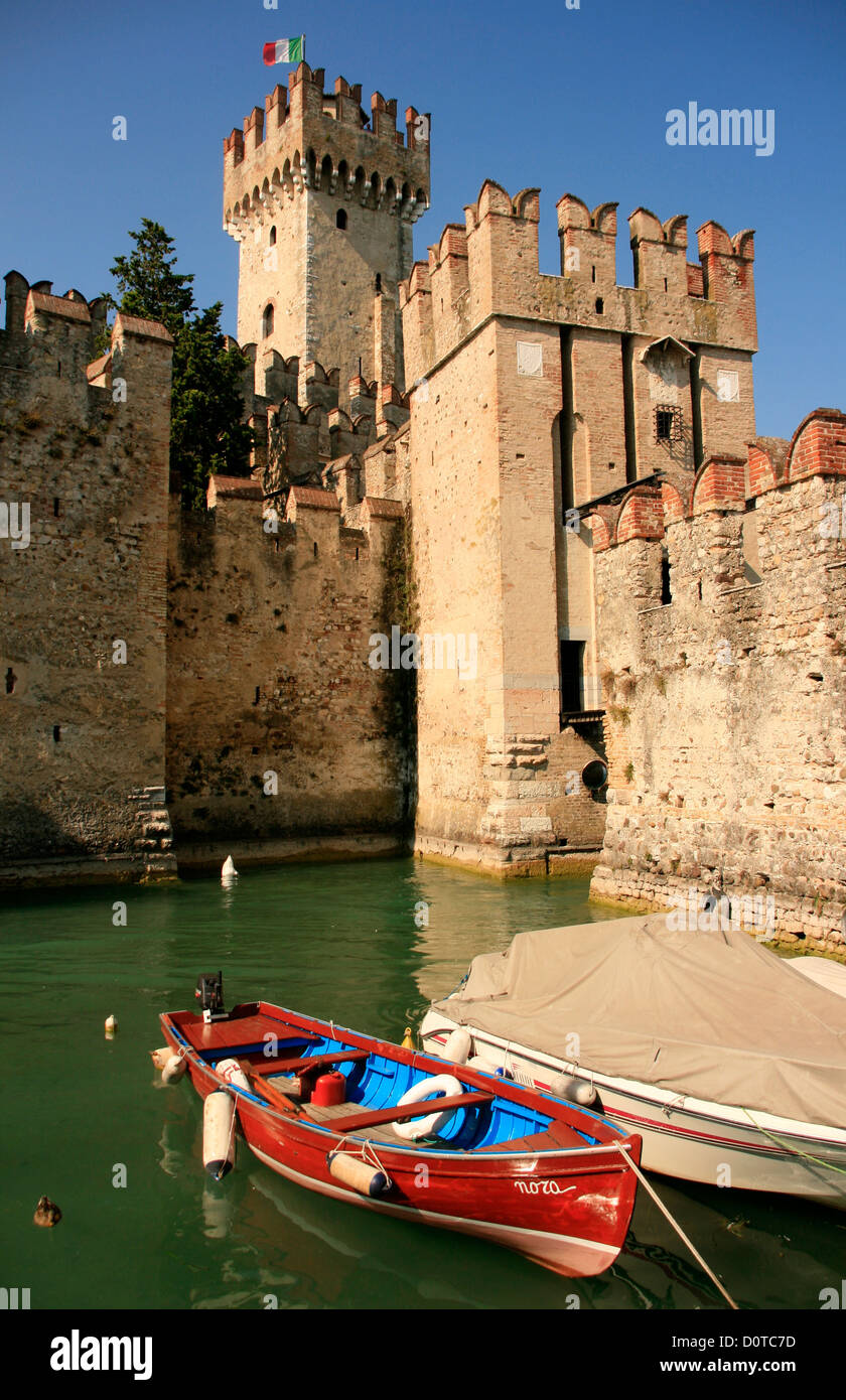 Sirmione Castle, Lake Garda, Italy Stock Photo - Alamy