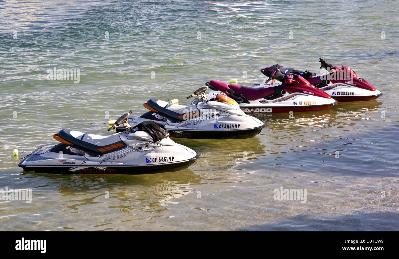 Jet Skis on the Water Stock Photo Alamy