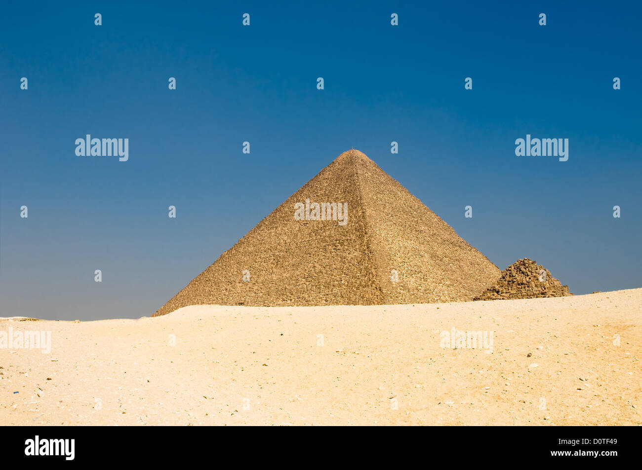 Pyramids of Giza, Cairo Stock Photo