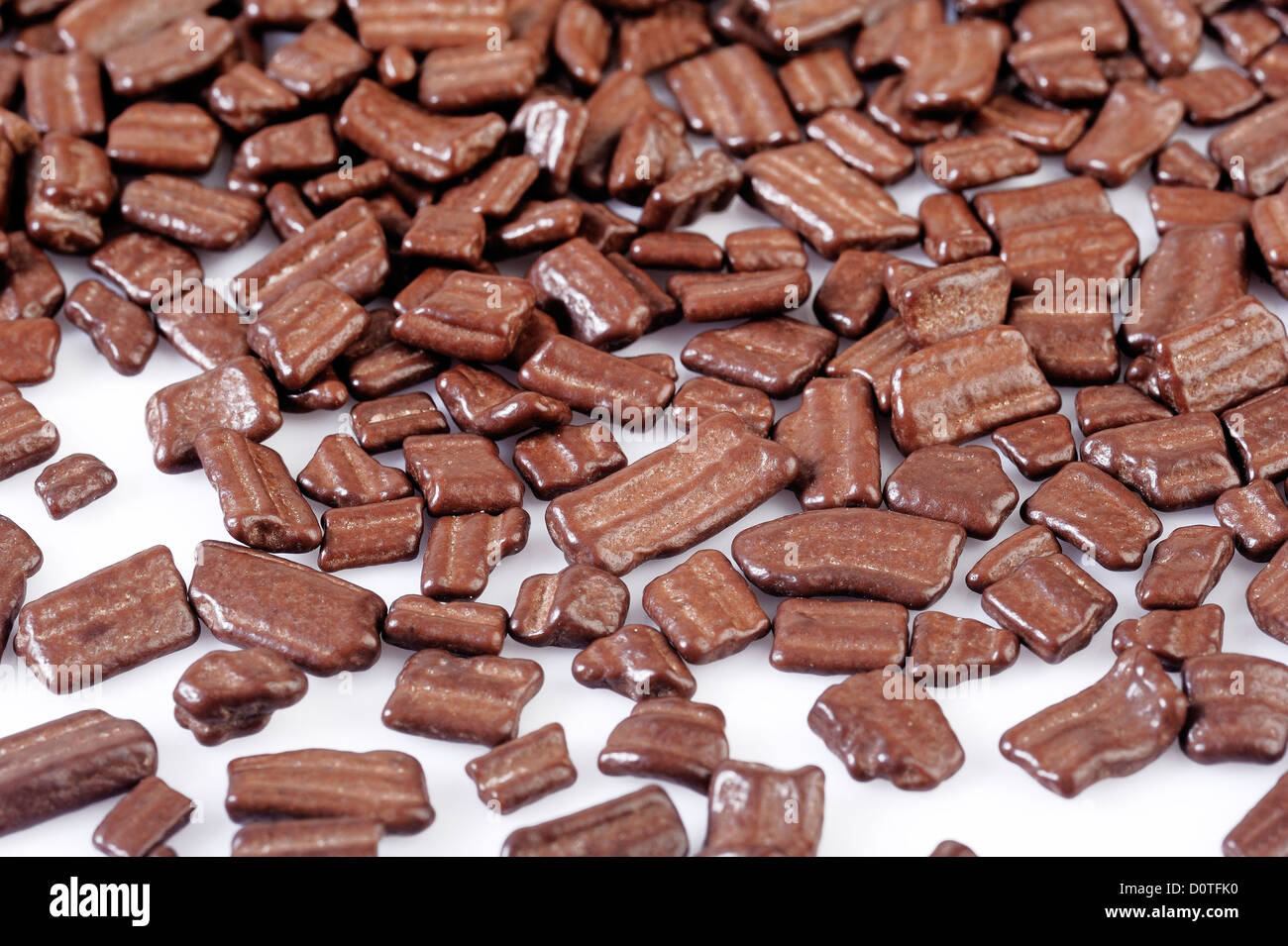 chocolate flake on white background Stock Photo - Alamy