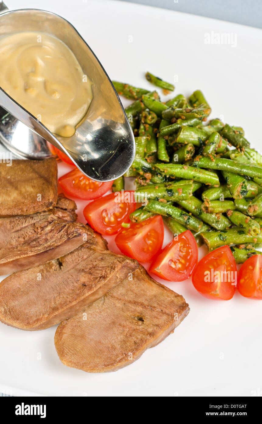 grilled beef tongue Stock Photo Alamy