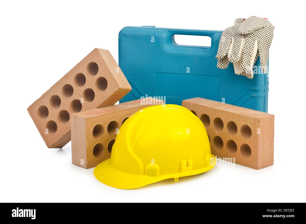 Clay bricks isolated on the white Stock Photo Alamy