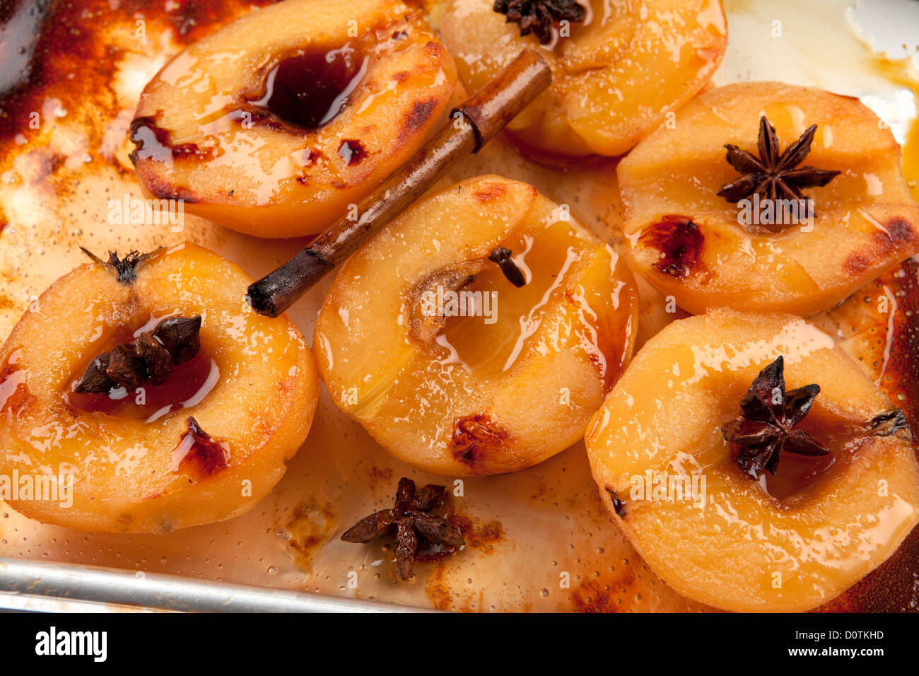 Baked quince Stock Photo