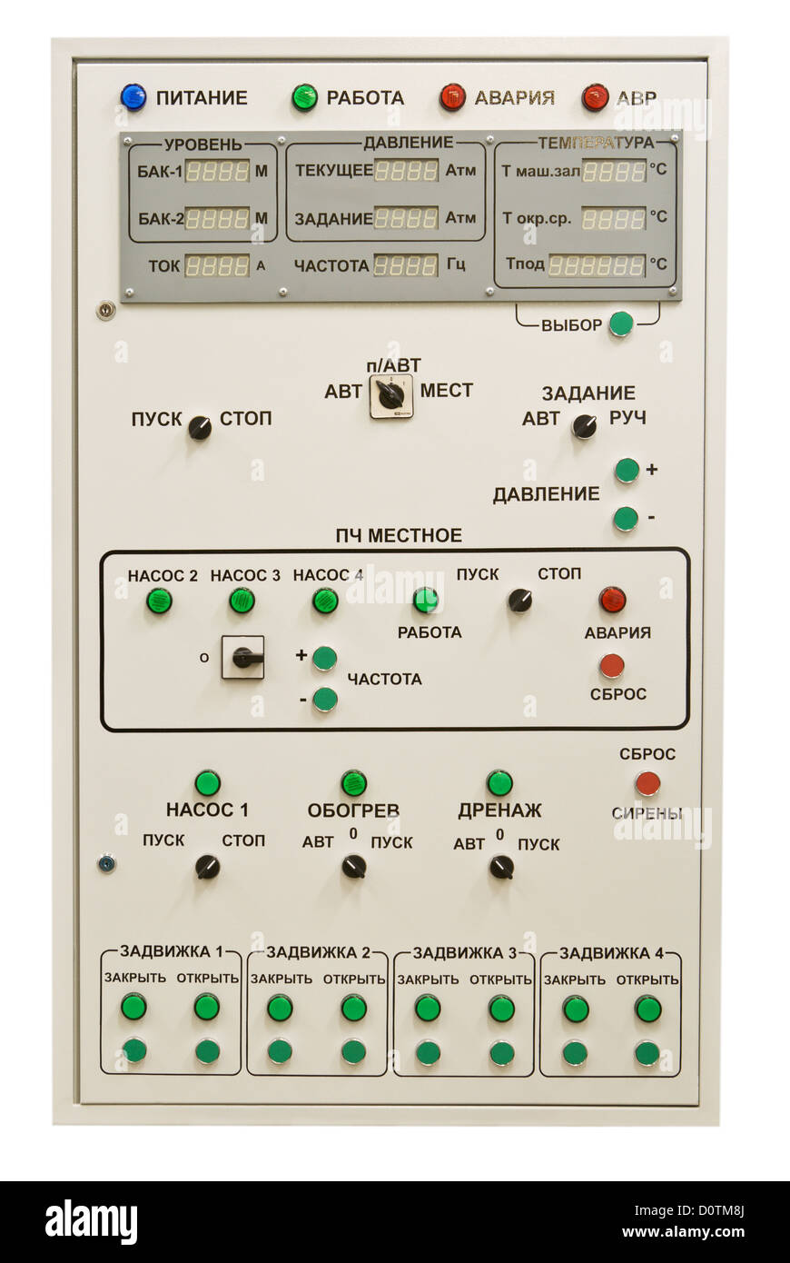 Industrial electrical switch panel Stock Photo Alamy