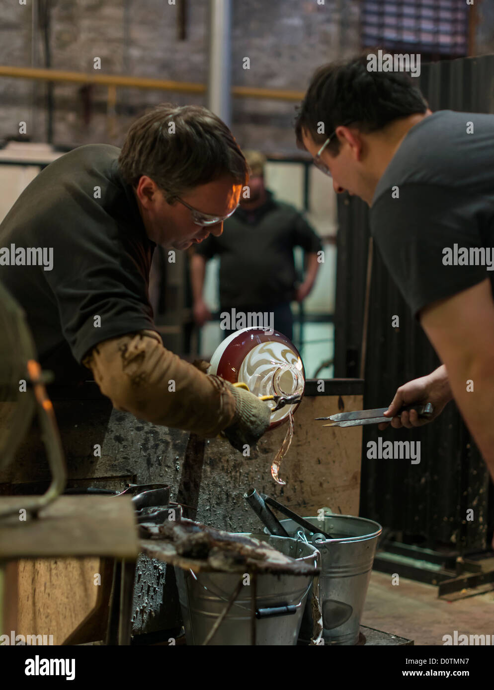 Bovey Tracey Devon England November 29th 2012 Glass Maker Of