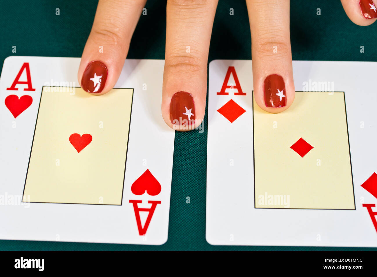 Cards in the hand Stock Photo - Alamy