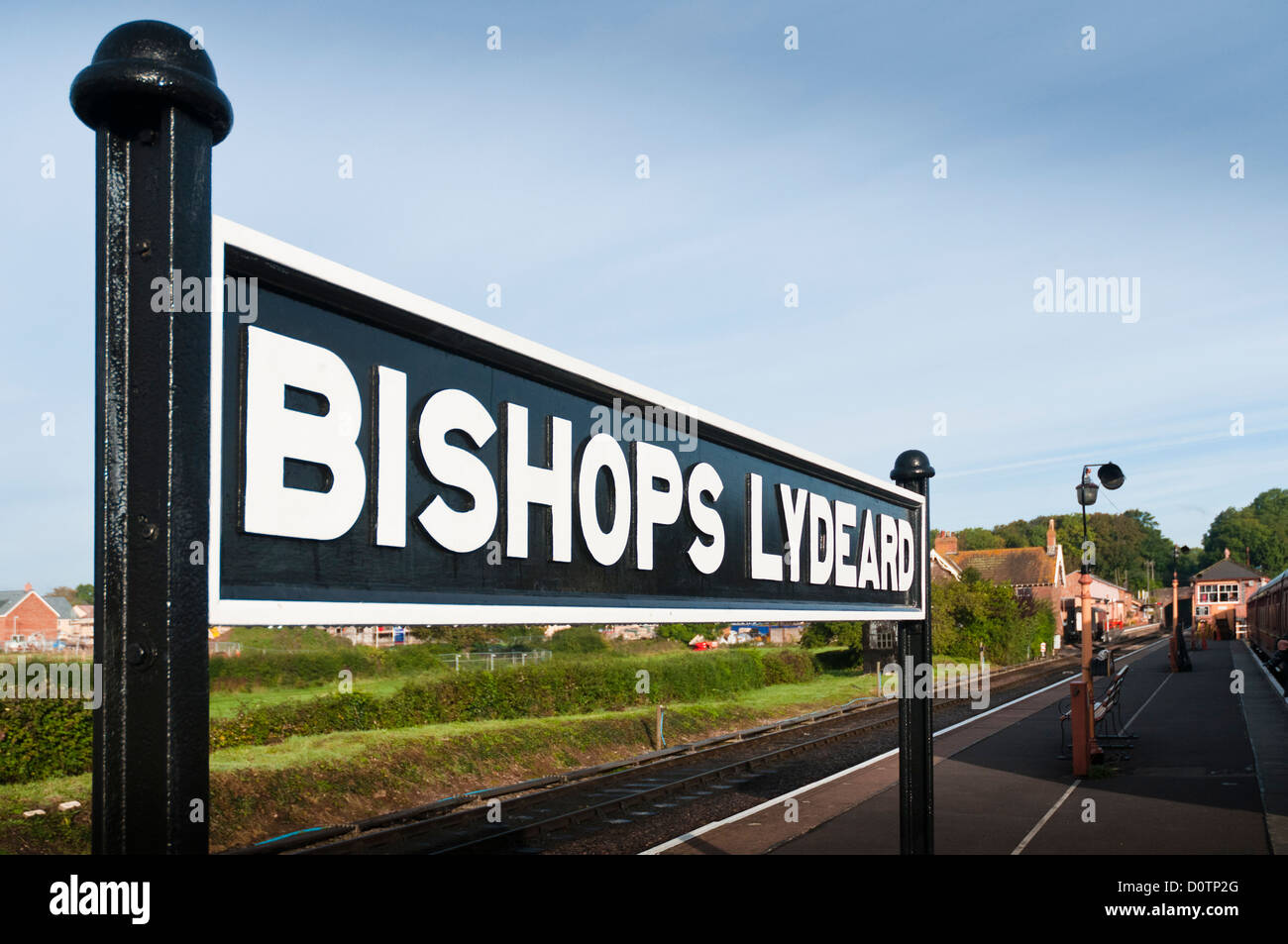 Bishops Lydeard railway station on the  West Somerset Railway. Stock Photo