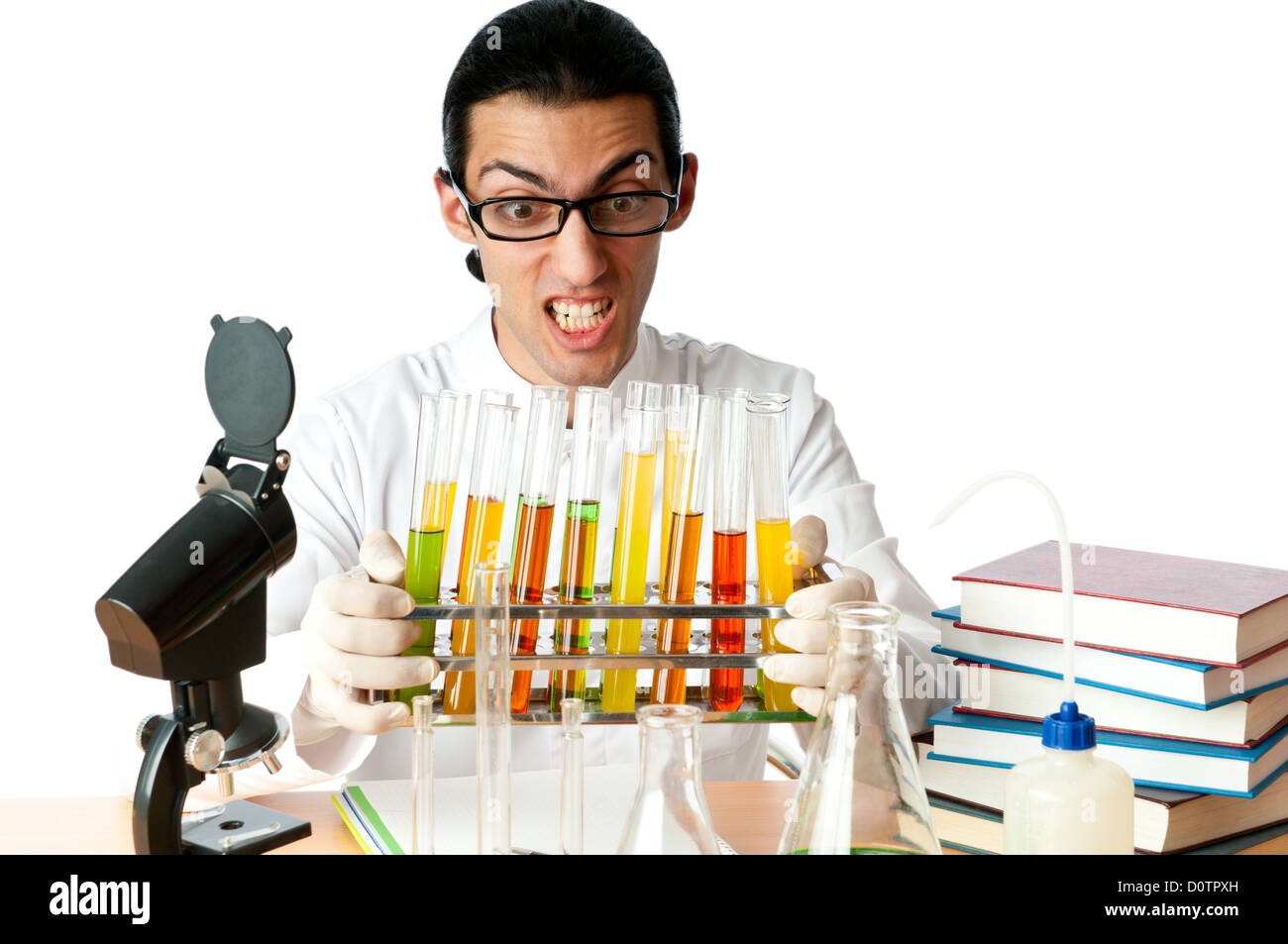Student working in the chemical lab Stock Photo Alamy
