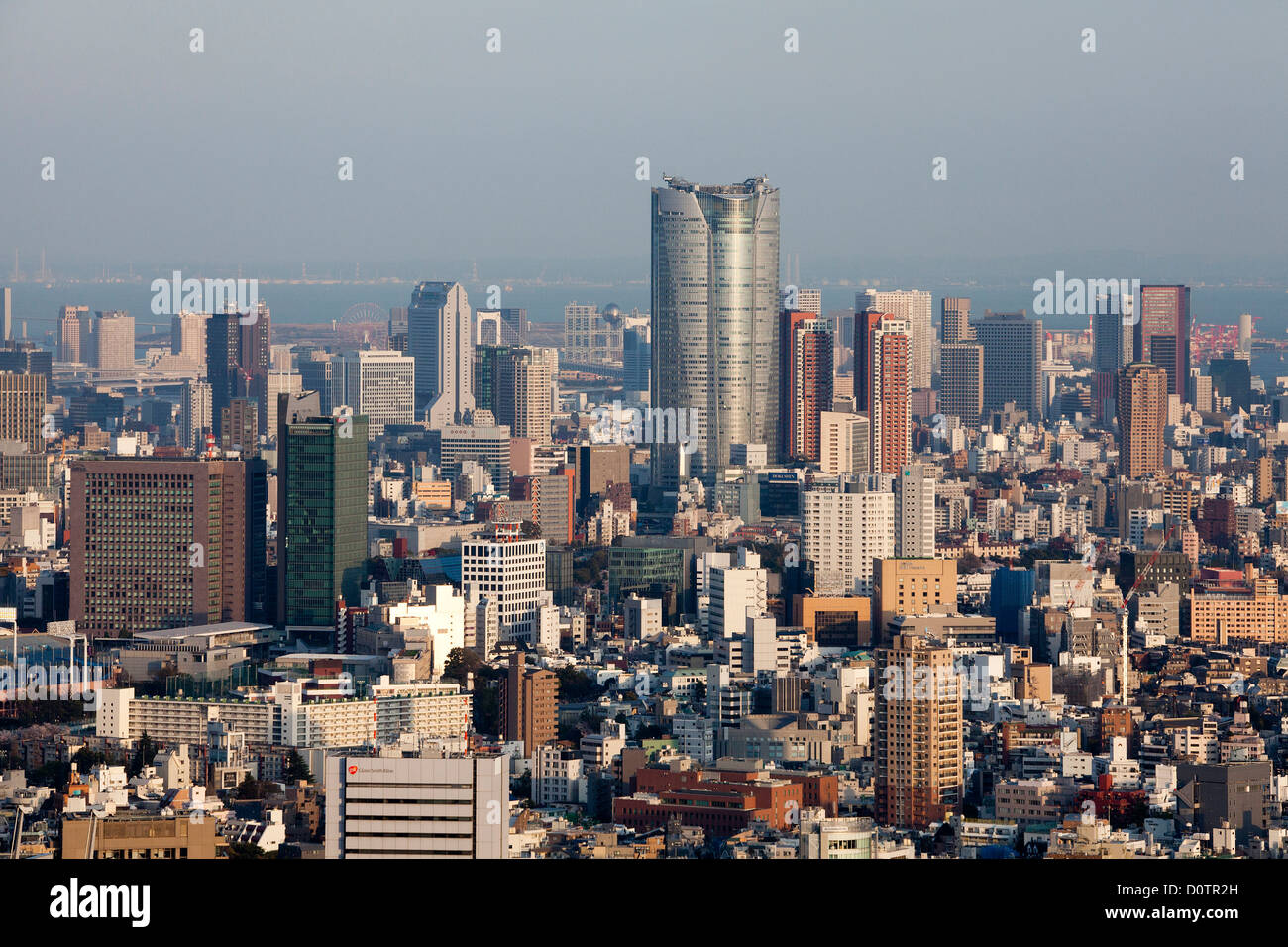 Japan, Asia, holiday, travel, Tokyo, City, downtown, skyline, buildings, roofs, overview Stock Photo