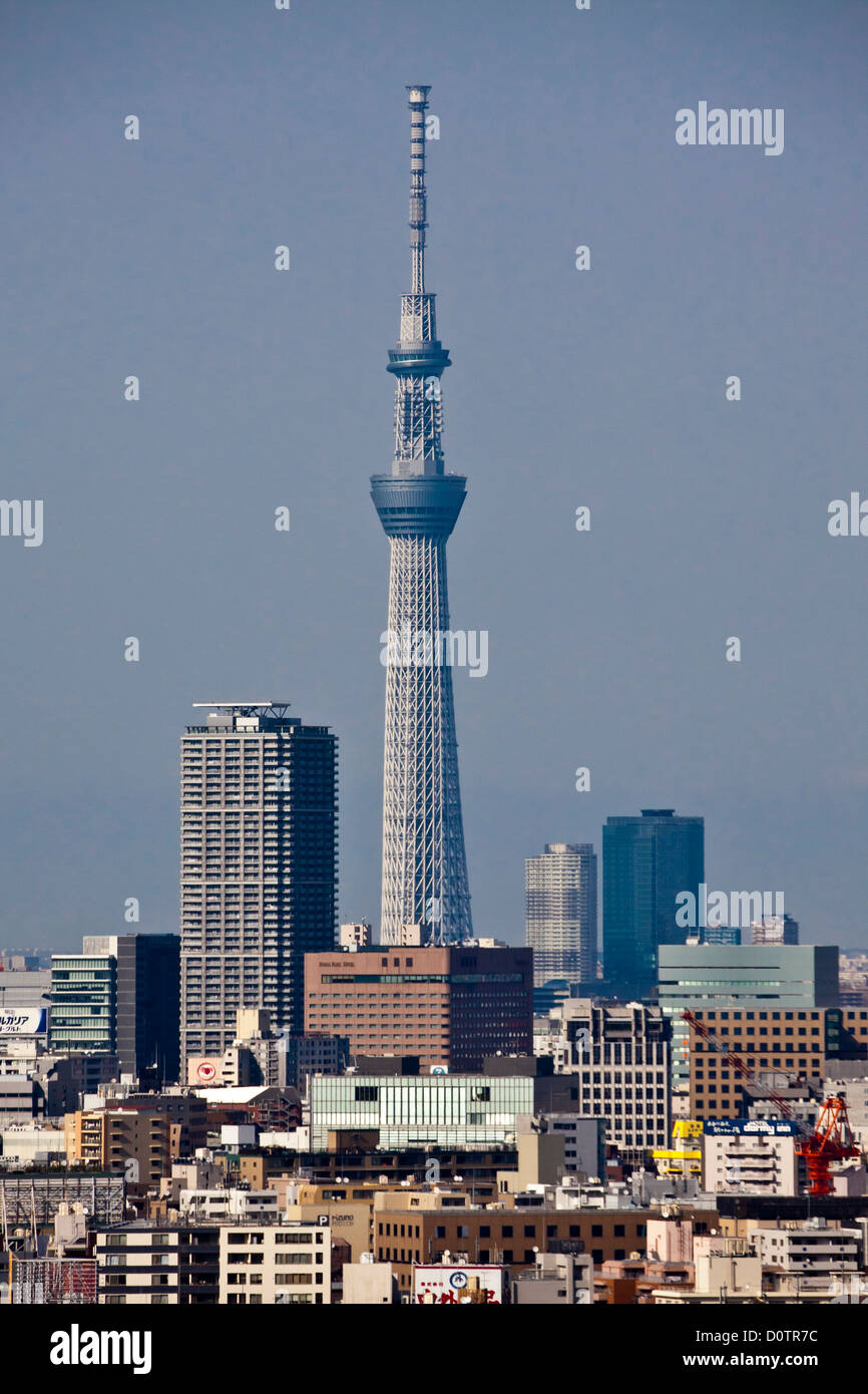 Japan, Asia, holiday, travel, Tokyo, City, Sky Tree, Tower, skyline, buildings Stock Photo