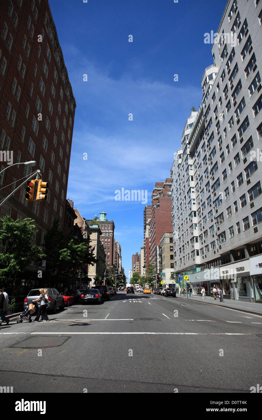 Madison avenue upper east side new york city manhattan hi-res stock ...