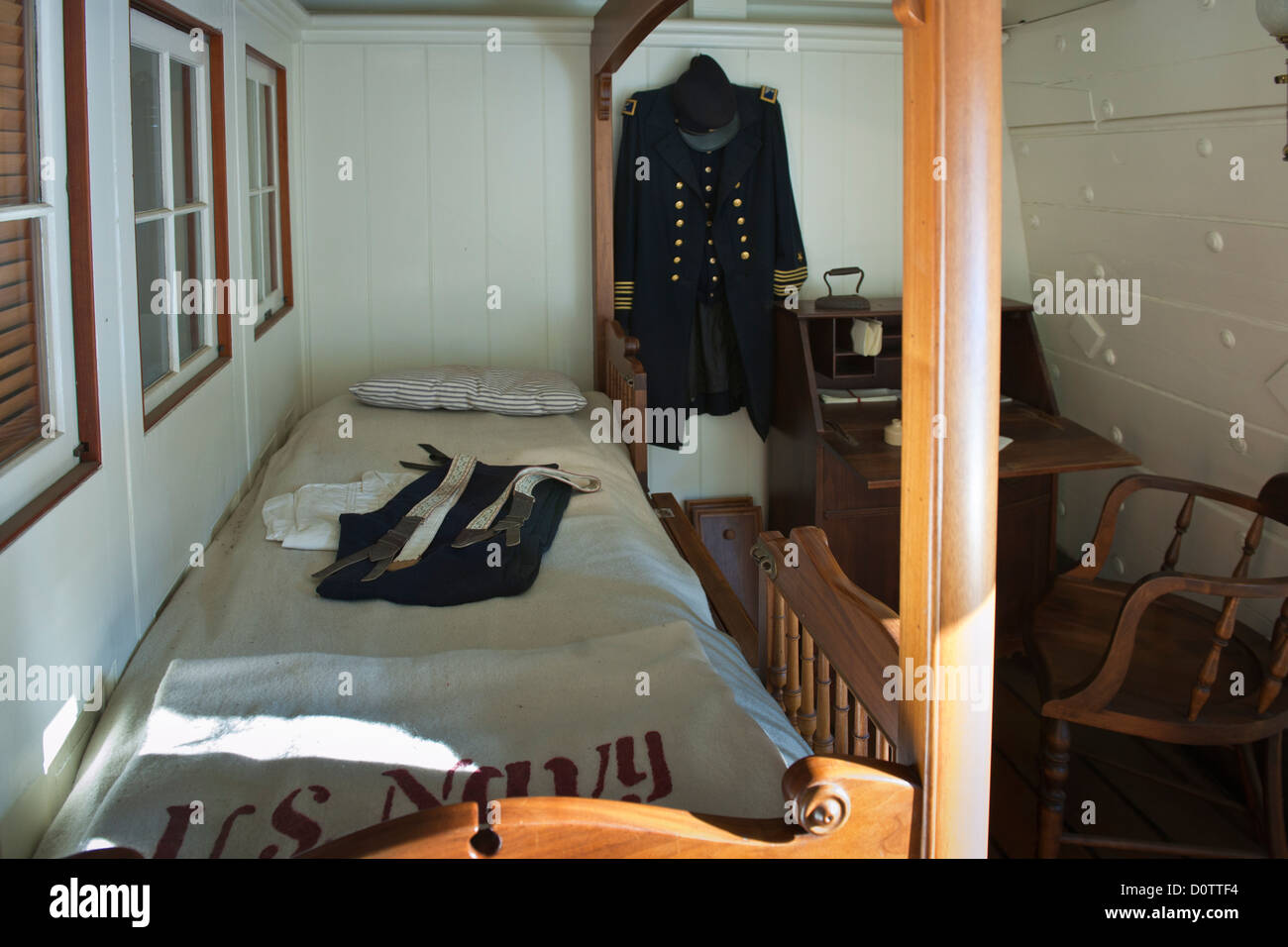 On board the USS Constellation, Baltimore Stock Photo