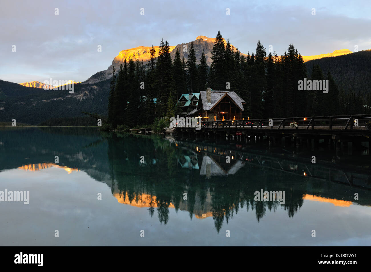 Emerald lake Lodge at dusk, Yoho National Park, British Columbia