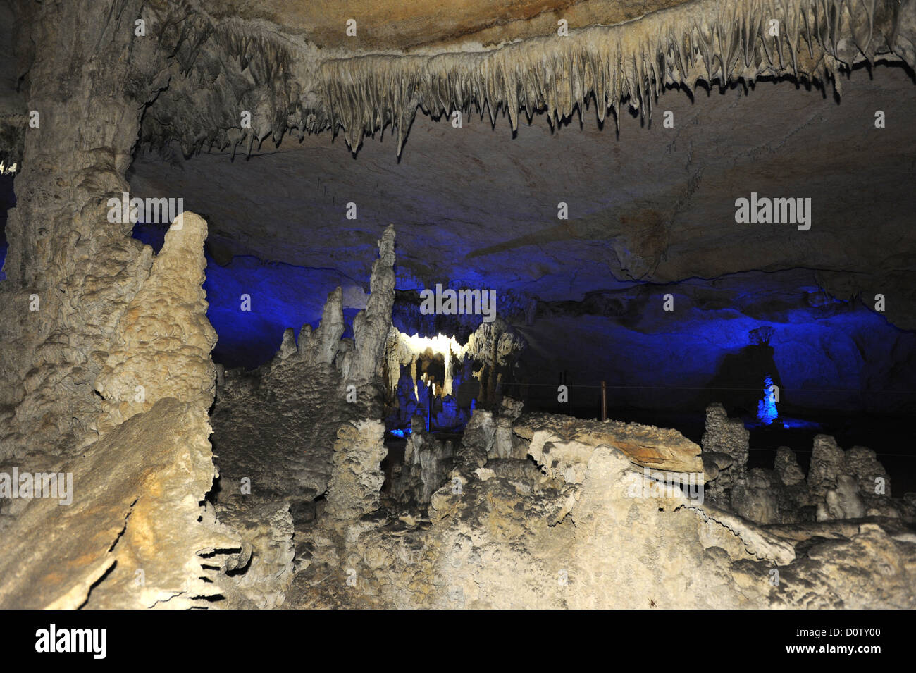 Laos, Asia, Than Kong Lo, cave, grotto, cliff, rock, stalactites, Stalagmites Stock Photo