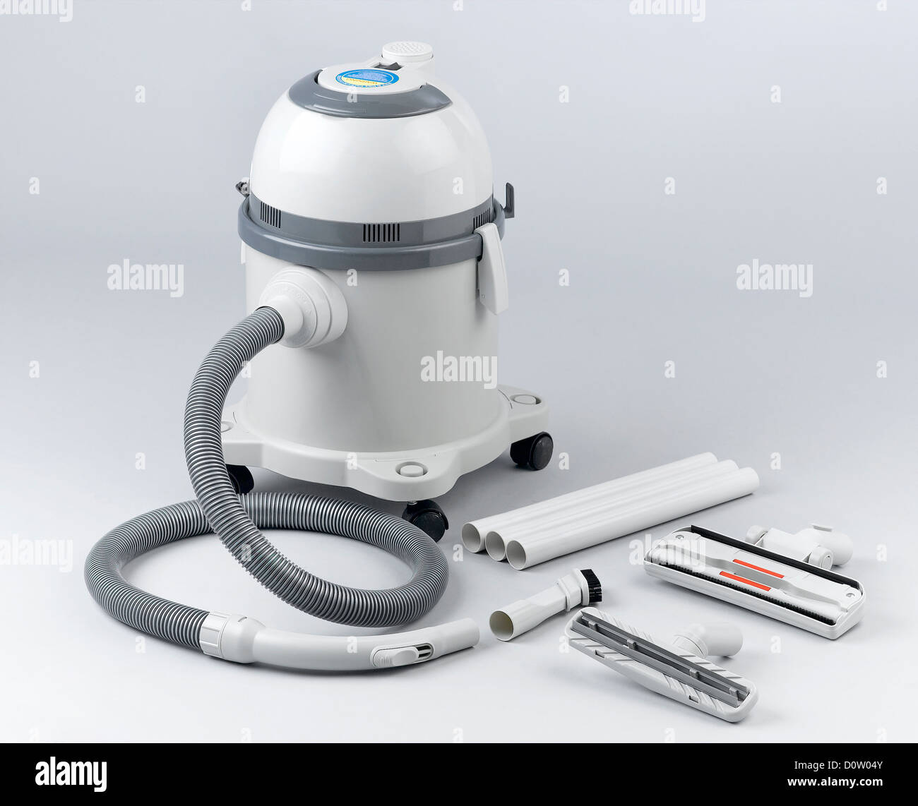 Vacuum cleaner with accessories Stock Photo