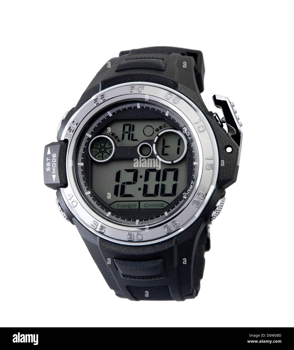 Smart sport style wristwatch your best timepiece accessory Stock Photo