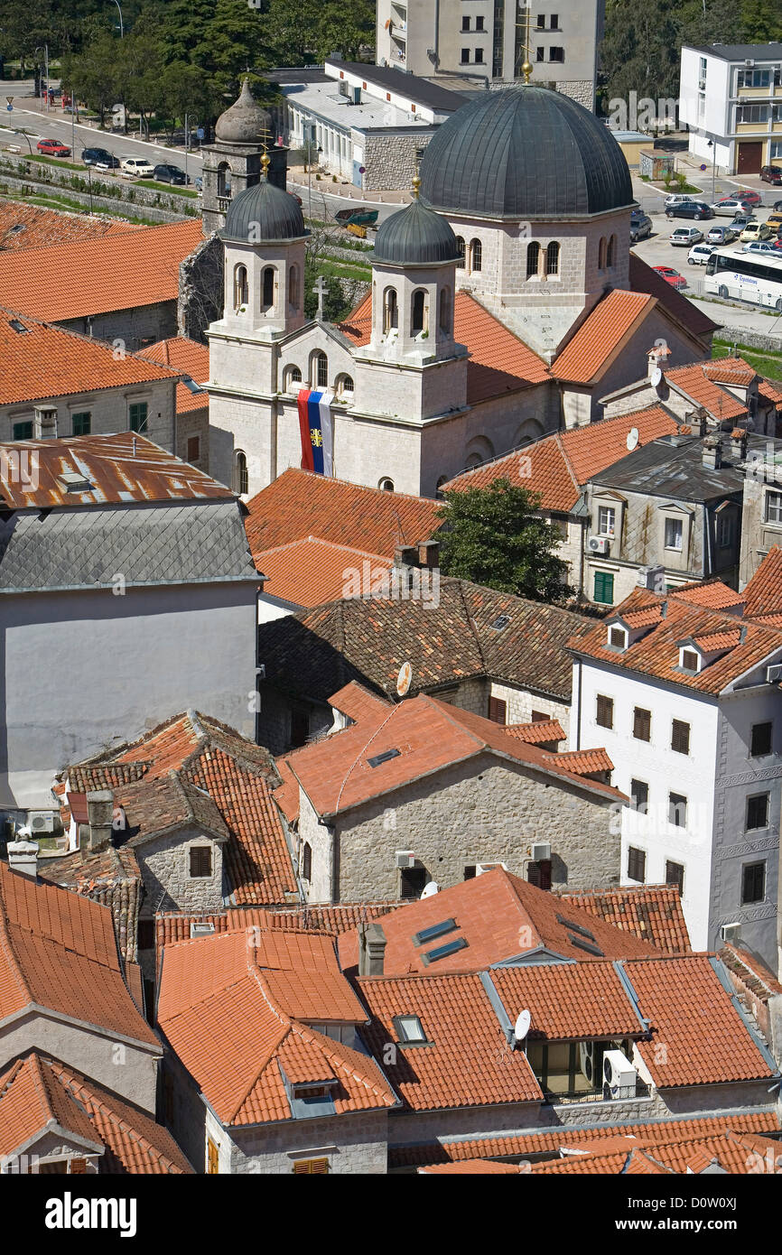 Kotor, Montenegro, Europe, World Heritage, site, UNESCO, roofs, tile, orange, patterns, travel