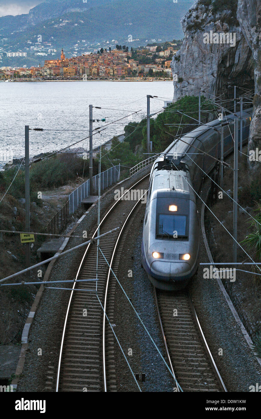 Menton train hi-res stock photography and images - Alamy