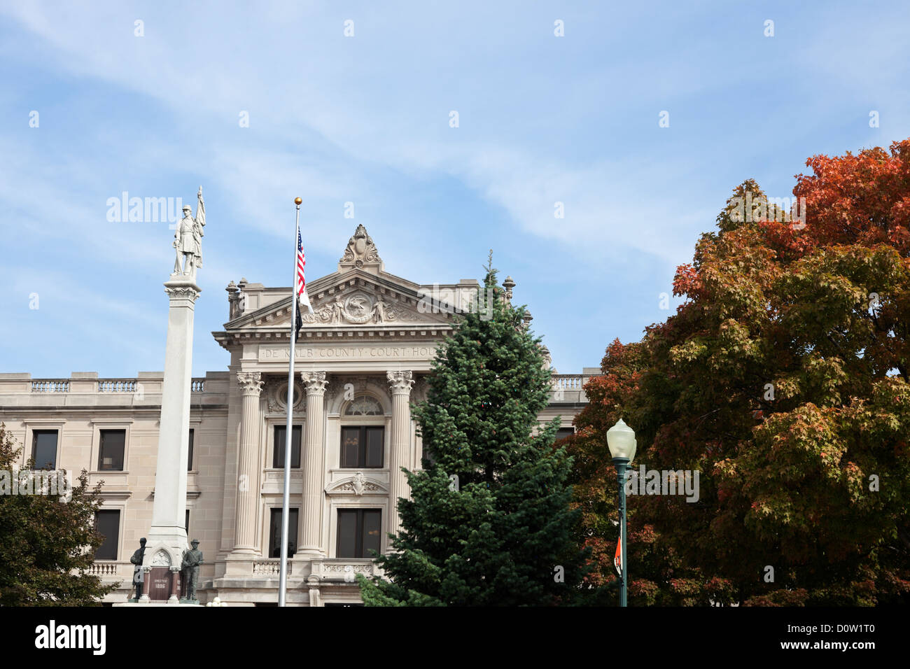 Old courthouse in the center of Sycamore Stock Photo Alamy