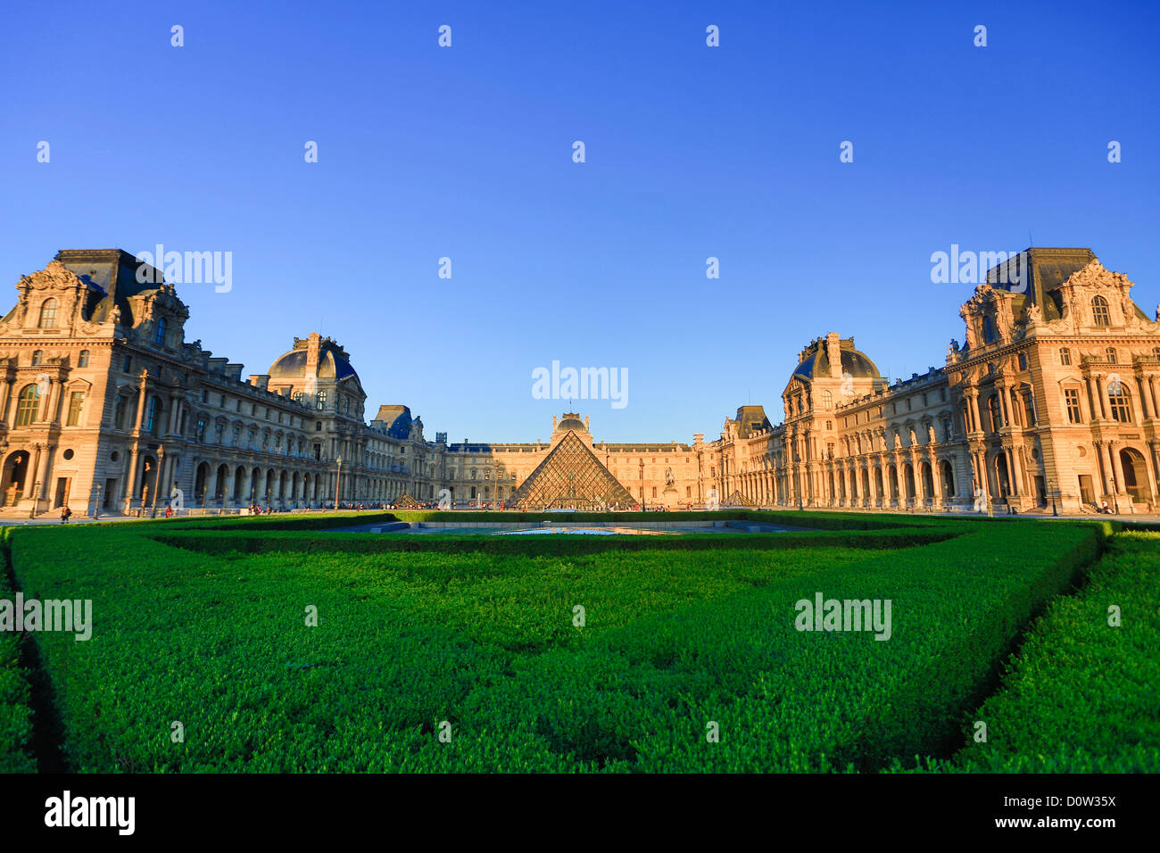 France, Europe, travel, Paris, City, Louvre, Museum, Pyramid, arch, architecture, art, artistic, monument, monumental, skyline Stock Photo