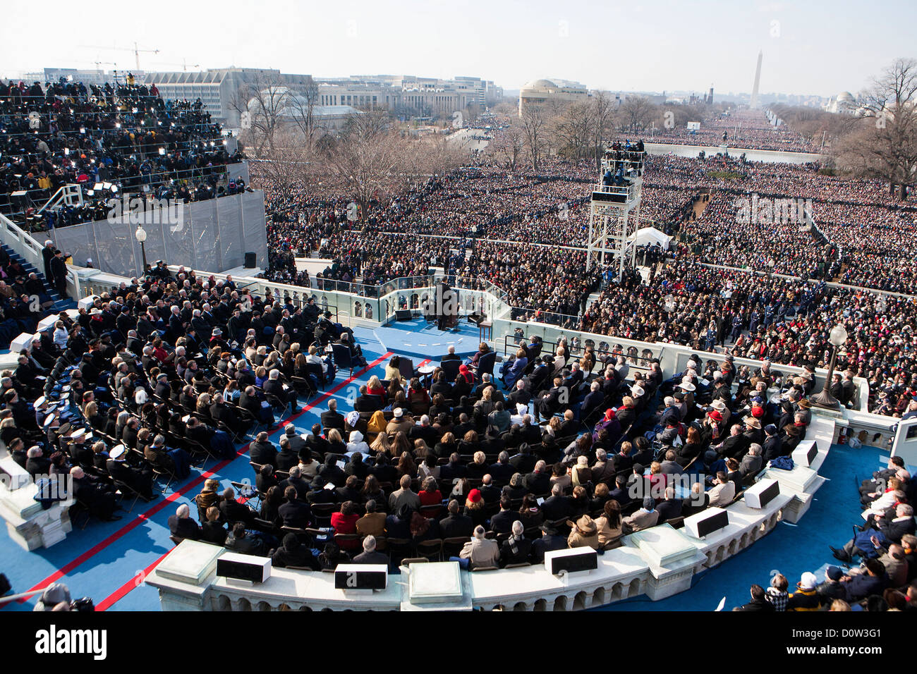 The Inauguration of President Barack Obama, January 20, 2009. Stock Photo