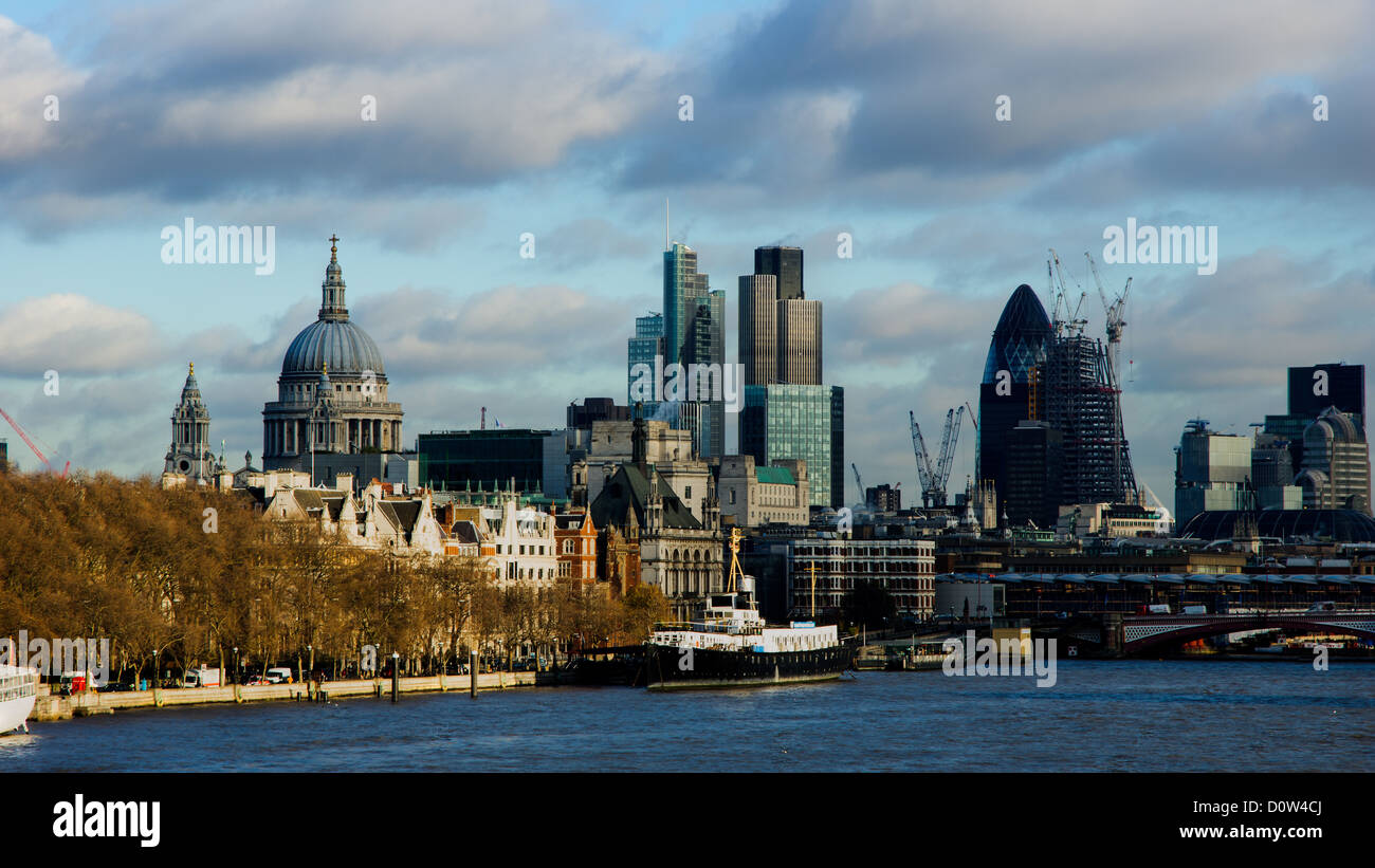 london panorama thames Stock Photo