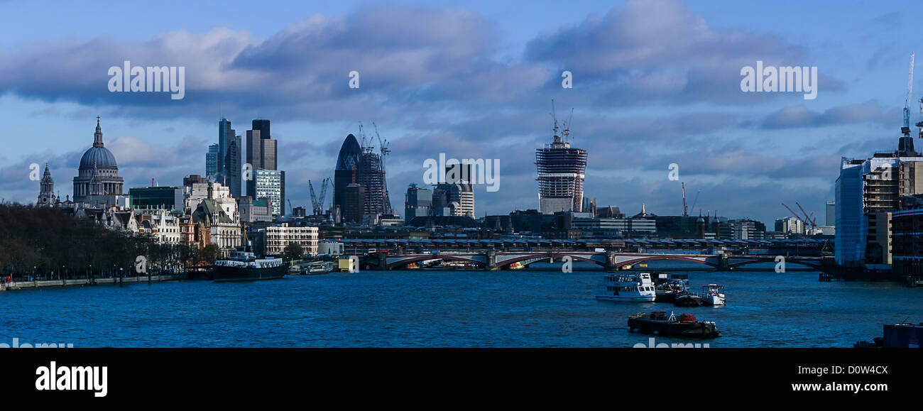 london panorama thames Stock Photo
