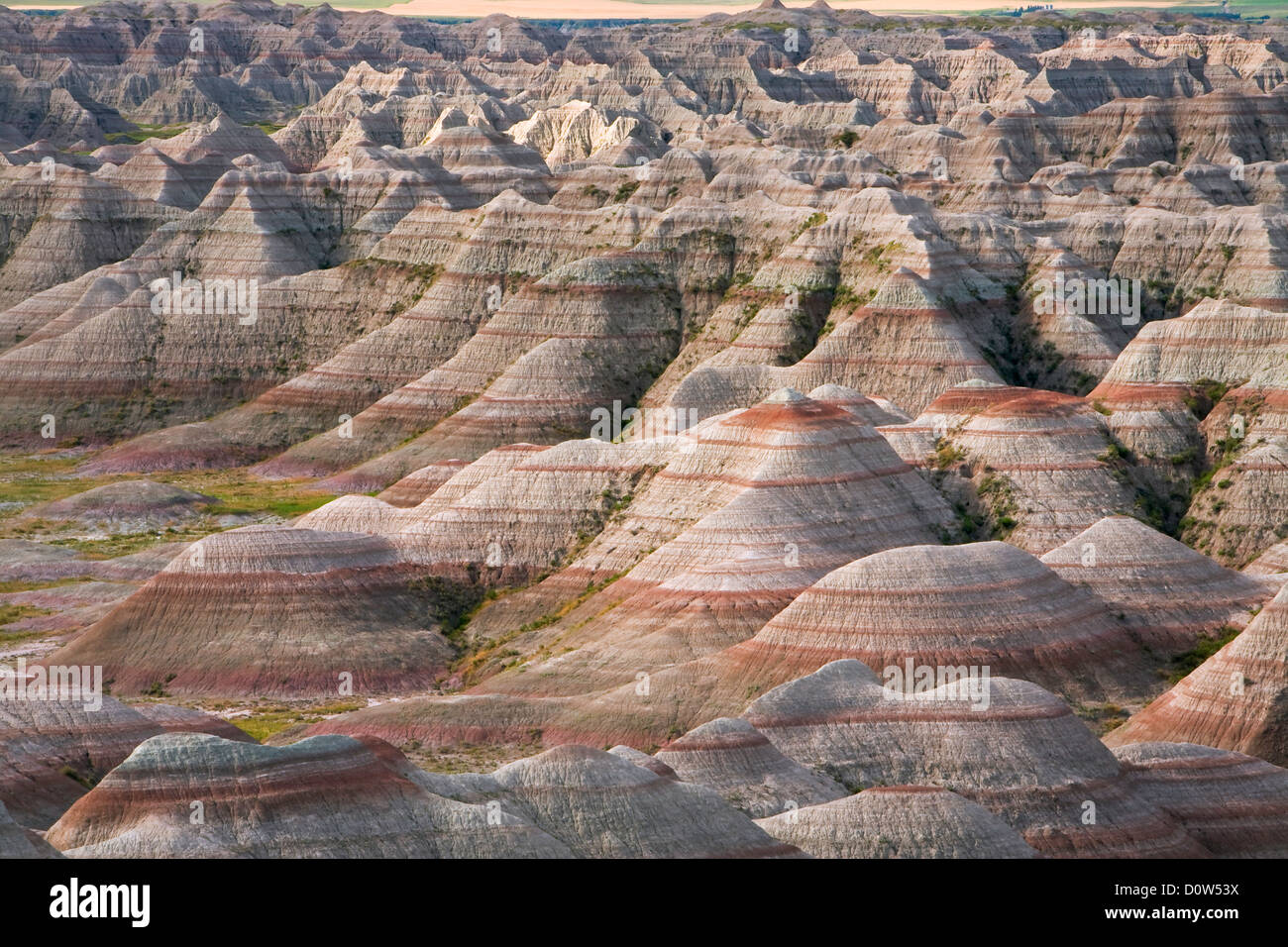 USA, Vereinigte Staaten, Amerika, Badlands, Nationalpark, SD, South Dakota, Black Hills, Wüste, Prärie, Mittlerer Westen, landsc Stock Photo