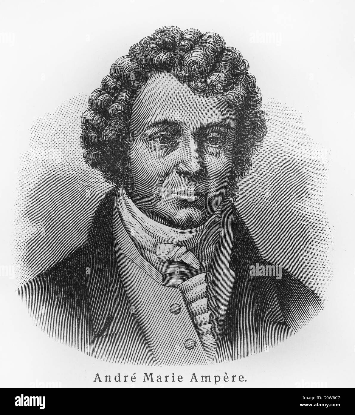 Andre-Marie Ampere Stock Photo